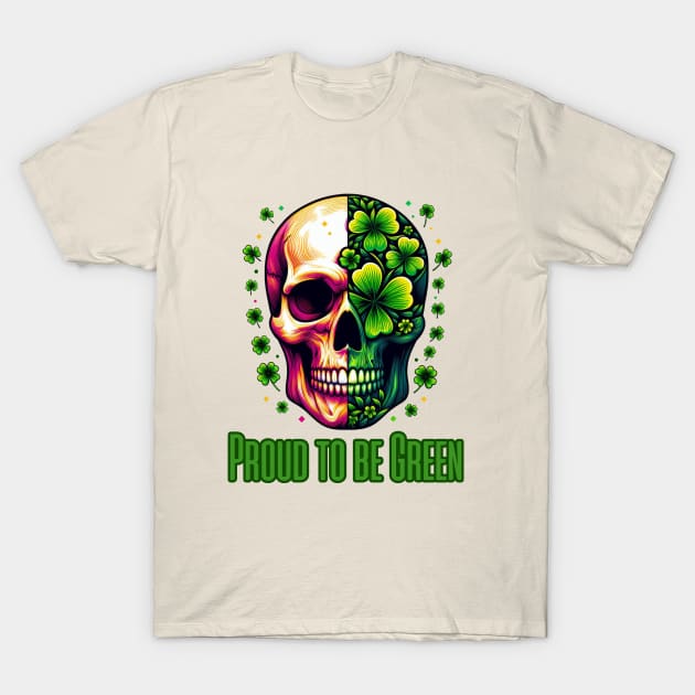 St Patricks Day 2024. Irish Skull Men T-Shirt by BukovskyART